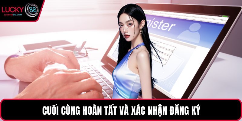 Cuối cùng hoàn tất và xác nhận đăng ký