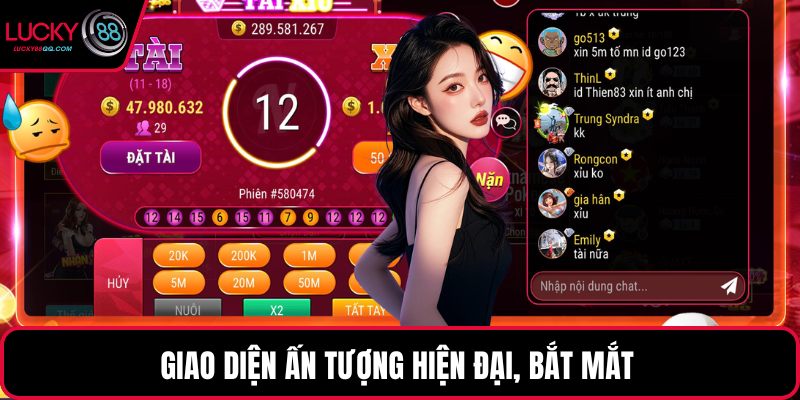 Giao diện ấn tượng hiện đại, bắt mắt 