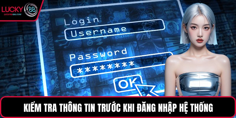 Kiểm tra thông tin trước khi đăng nhập hệ thống